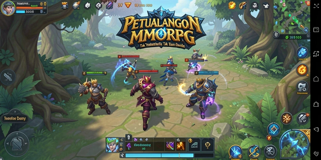 Screenshot menunjukkan aksi pertarungan epik dalam dunia 333V.
