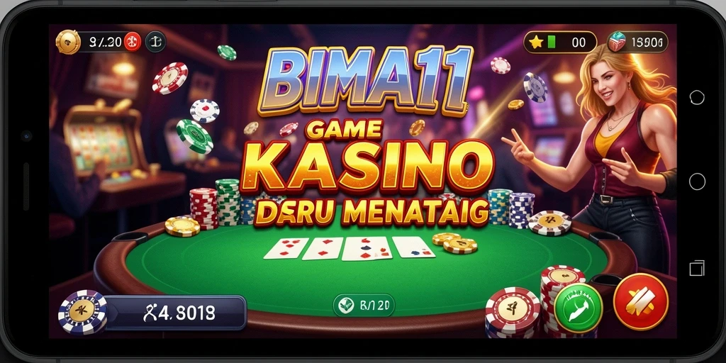 Tampilan gameplay BIMA11 yang penuh warna dan menarik.