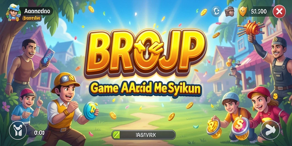 Tampilan gameplay seru dari game Arcade BROJP yang penuh tantangan.