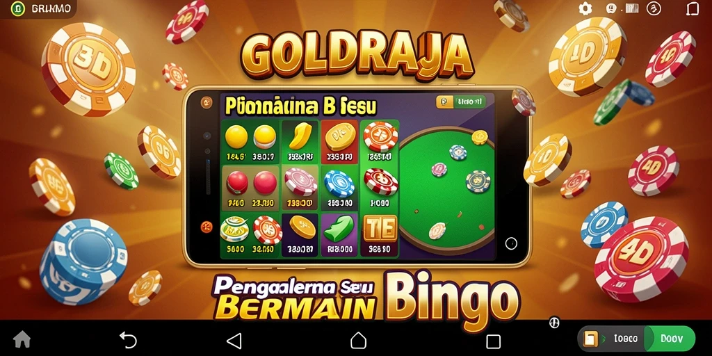 Tampilan gameplay Bingo yang seru di GOLDRAJA.