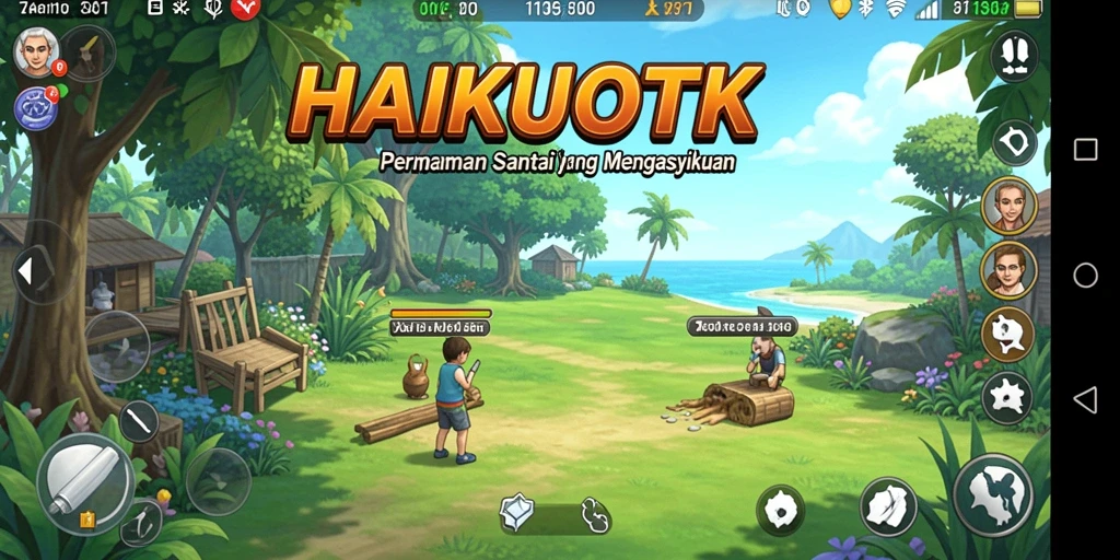 Gameplay HAIKUOTK yang menenangkan dan kreatif.