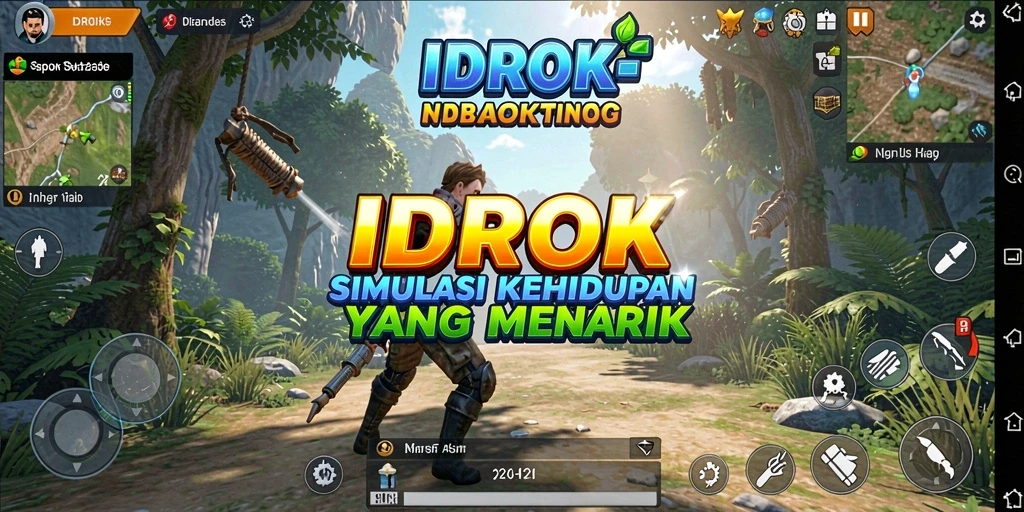 Tampilan gameplay menarik dari IDROK dengan grafik yang memukau.