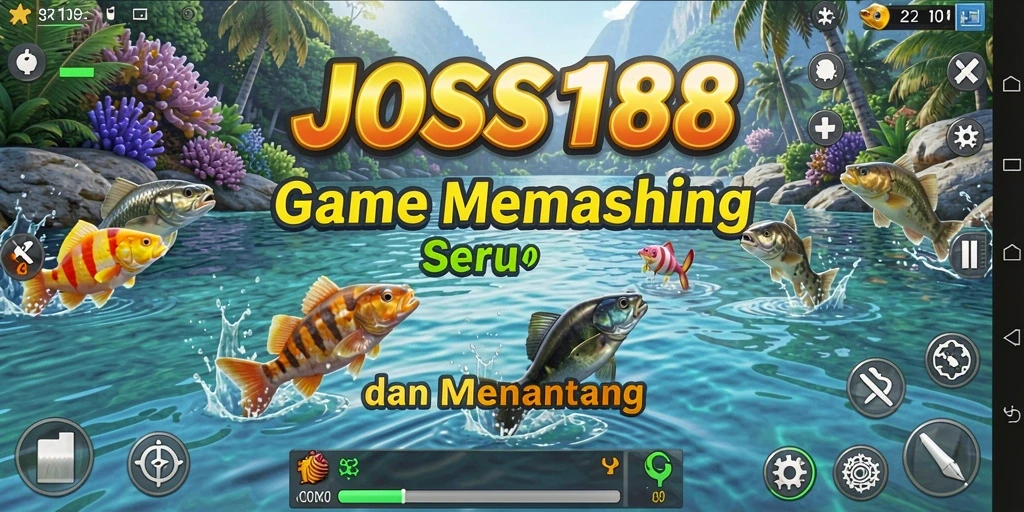 Tampilan gameplay JOSS188 yang menampilkan aksi memancing seru.