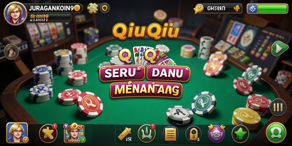Screenshot gameplay QiuQiu menampilkan pertarungan intens antar pemain.
