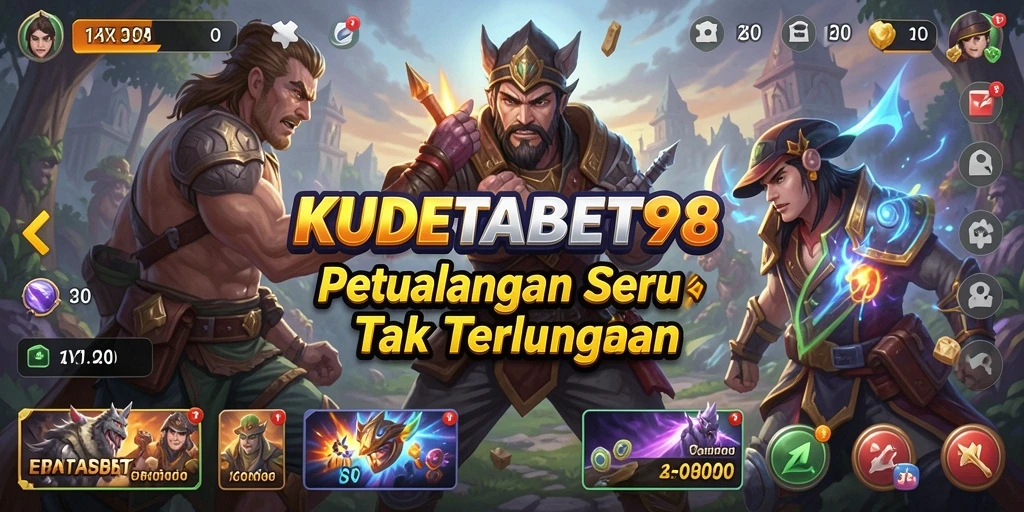 Tampilan gameplay seru dalam KUDETABET98 yang penuh petualangan.