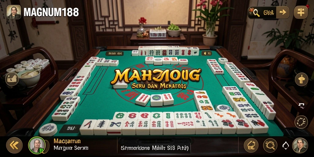 Tampilan gameplay Mahjong yang seru di MAGNUM188.