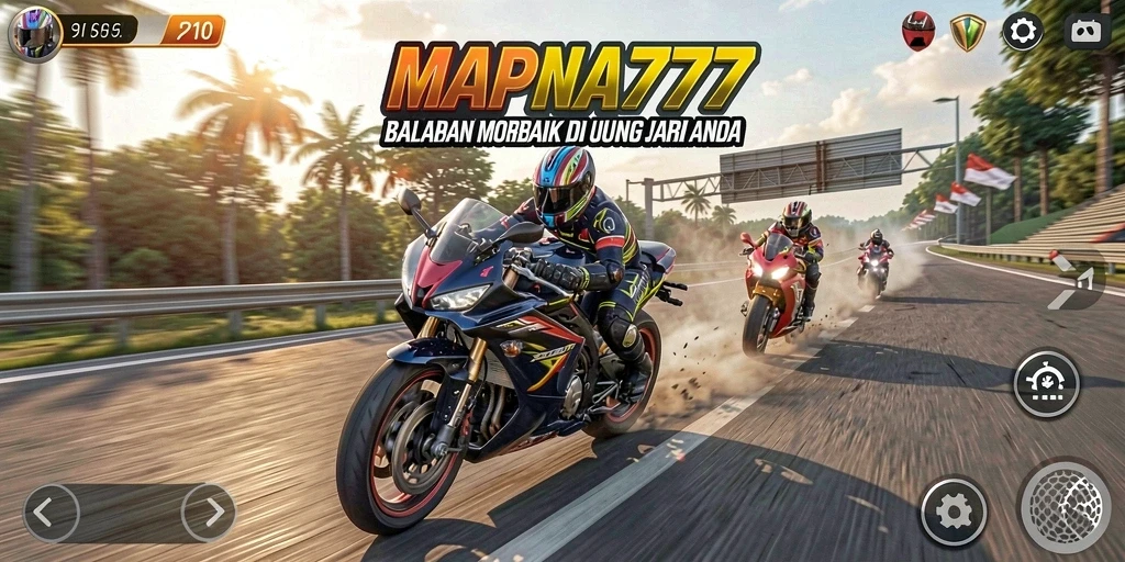 Gameplay seru dengan berbagai motor balap yang menantang.