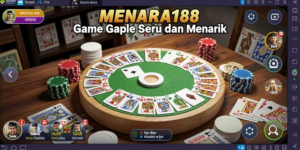 Tampilan gameplay Gaple yang menarik di MENARA188.