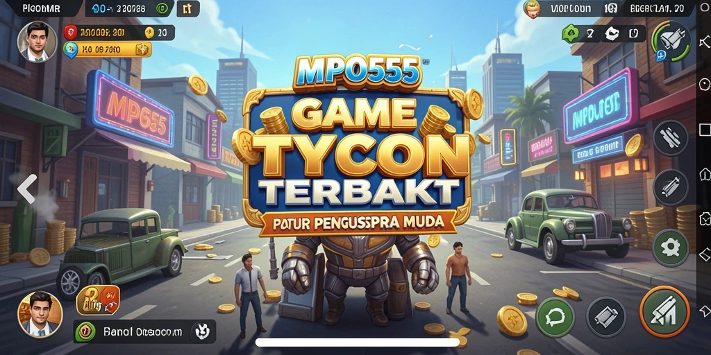 Screenshot MPO555 menampilkan gameplay menarik di dunia Tycoon.
