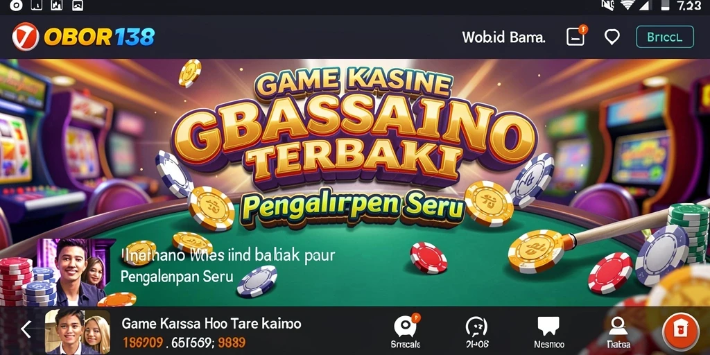 Tampilan gameplay seru dari OBOR138 dalam suasana Kasino.