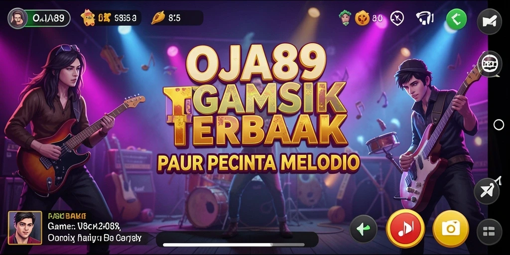 Tampilan gameplay OJA89 yang menarik dan interaktif dalam bermain musik.