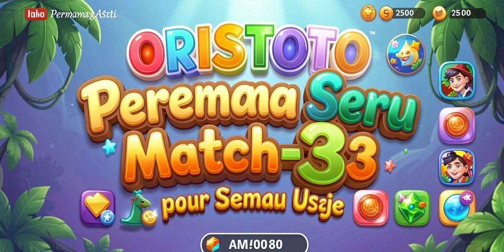 Tampilan gameplay menarik dari ORISTOTO dengan elemen Match-3.