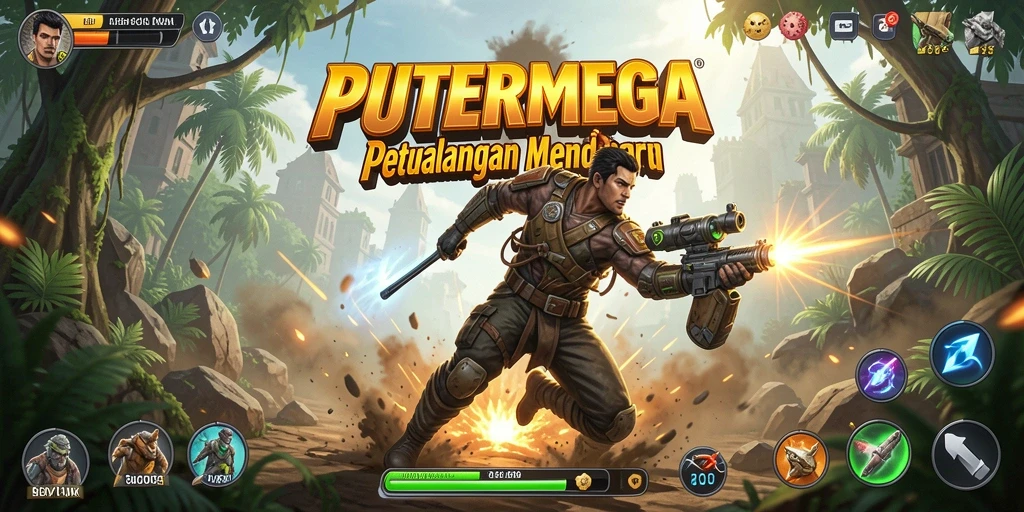 Tampilan aksi seru dalam gameplay PUTERMEGA yang menegangkan.