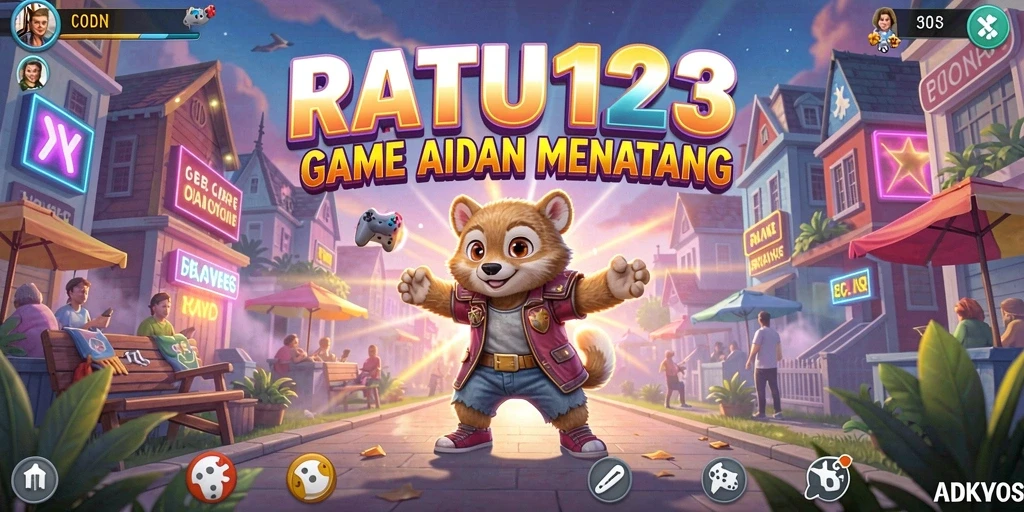 Tampilan gameplay RATU123 yang penuh warna dan menantang.