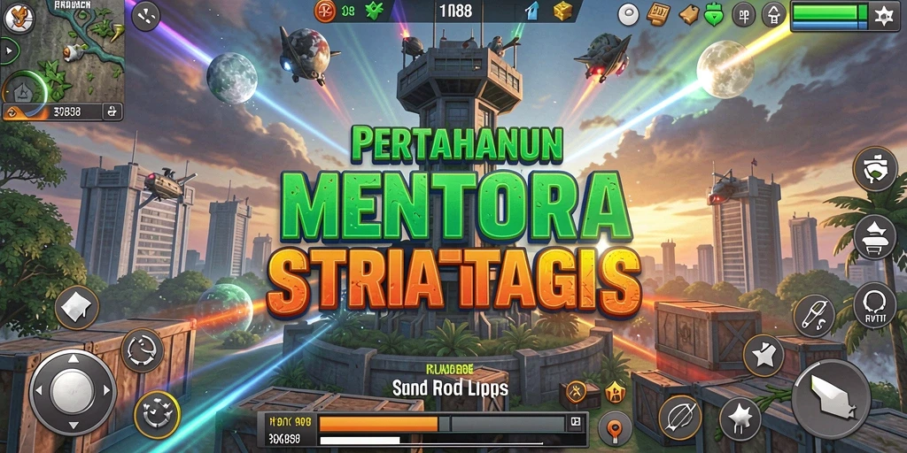 Tampilan gameplay RK88 yang menegangkan dengan strategi Tower Defense yang menarik.