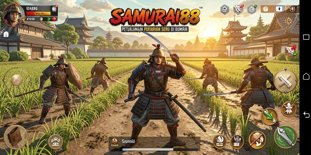 Gambaran menarik gameplay pertanian di SAMURAI88.