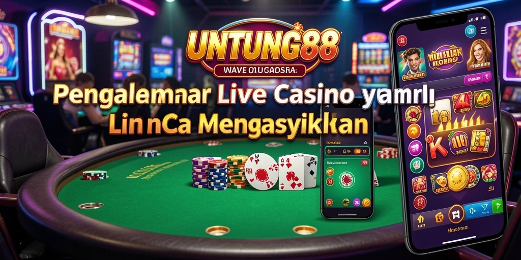 Tampilan gameplay menegangkan dan interaksi langsung di Live Casino.