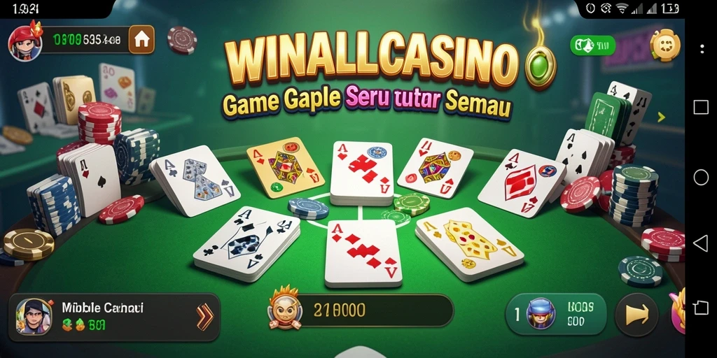 Gameplay seru Gaple di WINALLCASINO yang menantang.